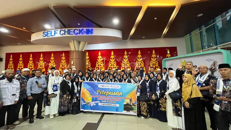MMB Travel Lepas Jamaah Umrah Rombongan Kemenag Kampar dan RSUD Bangkinang